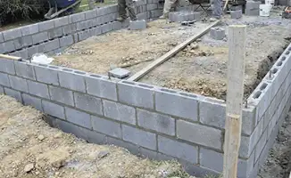 Professionals building a foundation with blocks in Cleveland, OH