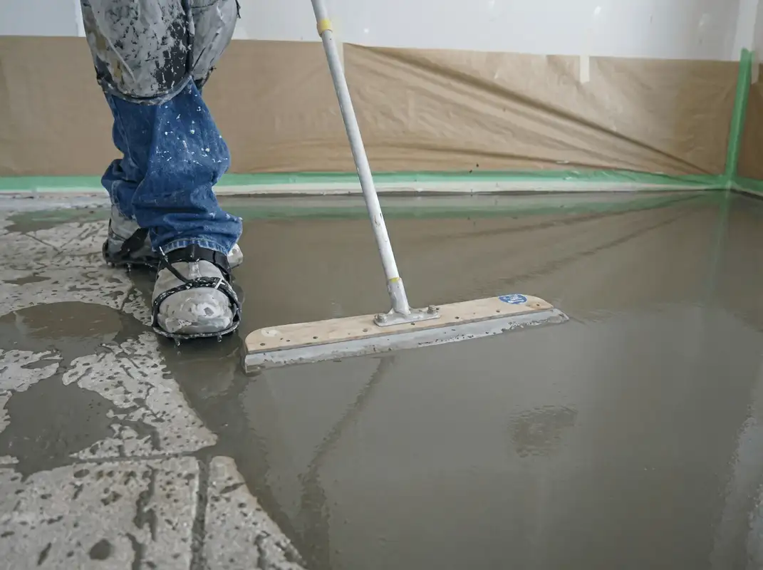 Uneven floor being professionally repaired in Cleveland, OH