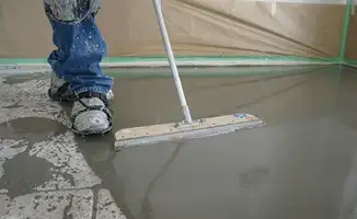 Uneven floor being professionally repaired in Cleveland, OH